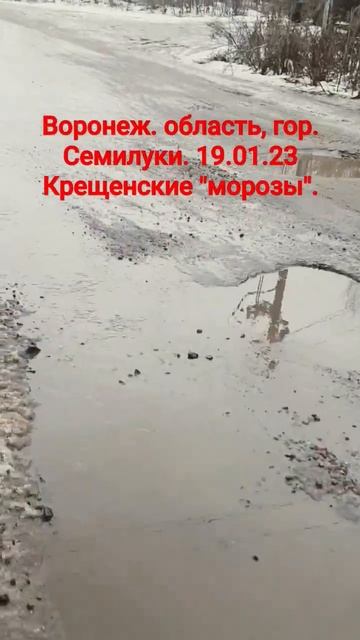 Воронеж. область, гор. Семилуки. 19.01.23 Крещенские 