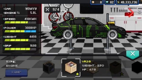 Открыл 100 боксов в Pixel car racer.