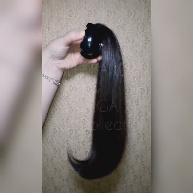 Объёмный ХВОСТ на крабе #накладнойхвост #натуральныйхвост #крабдляволос #изделияизволос #постиж смотреть онлайн