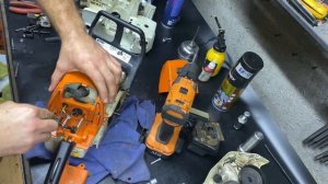 Полный ремонт бензопилы Stihl Ms 250  с заменой корпуса  (ча?