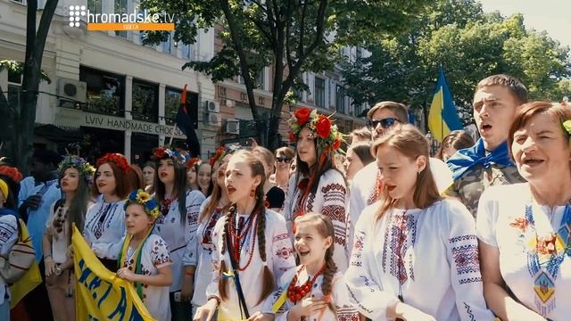 VI Мегамарш в вышиванках в Одессе смотреть онлайн