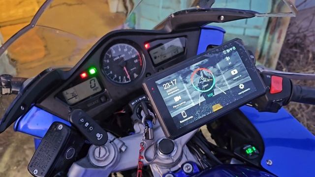 Видеорегистратор для мотоцикла Android Auto на HONDA VFR 800 смотреть онлайн