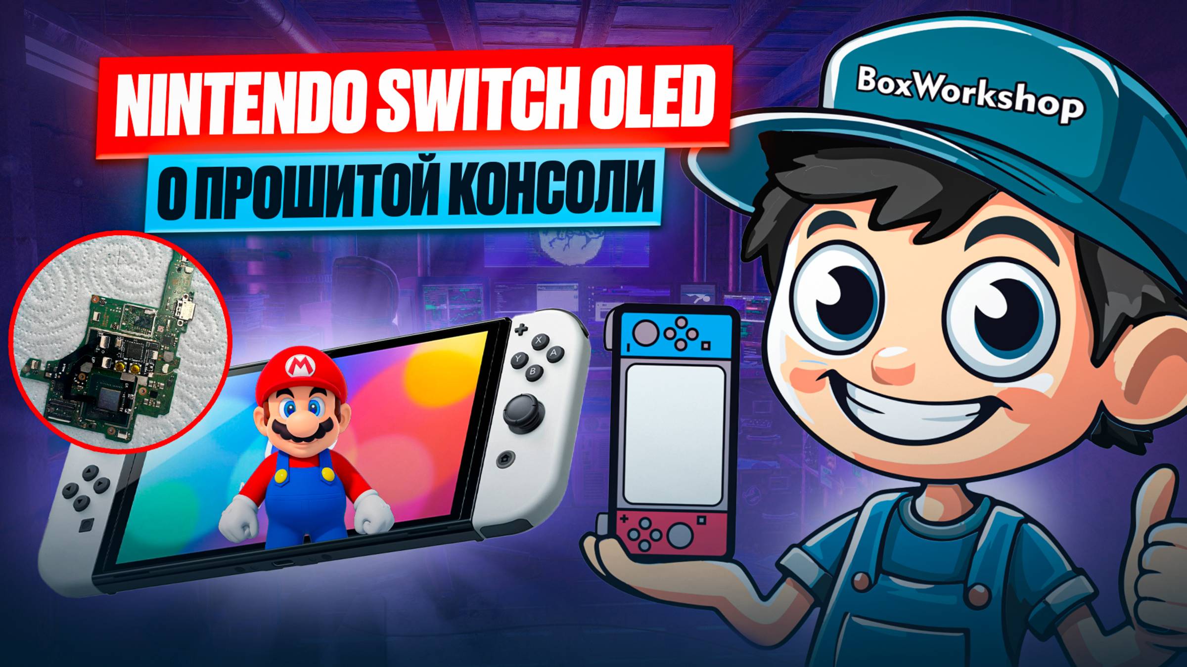 Краткое описание о прошитой NIntendo Switch чипом PikoflyRP 2040 смотреть онлайн