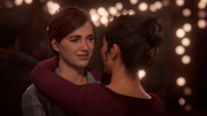 The Last of Us Part II | Поцелуй Элли и Дины в баре | 4K