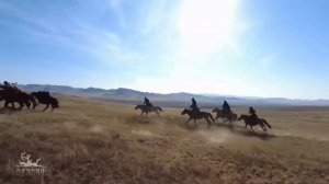 Ой, мороз. Монгольский рок и красивые скачки на лошадях в степи. AI GENERATED MUSIC