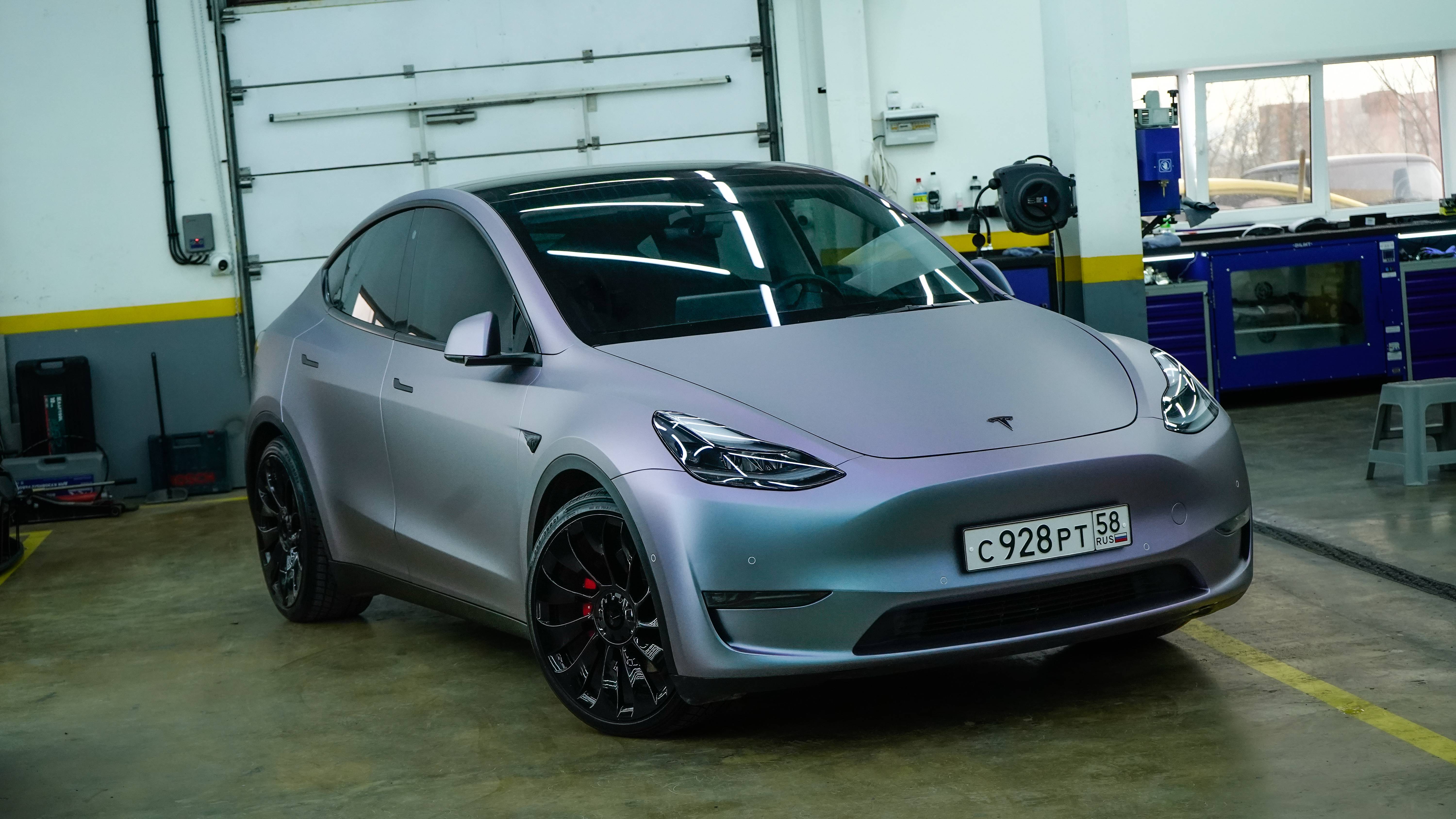 Tesla Model Y Detailing Pasting | оклейка Теслы | детейлинг