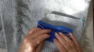 ПРОРЕЗНОЙ КАРМАН с манжетой без пришивания. Часть 1. ВЯЗАНИЕ КАРМАНА