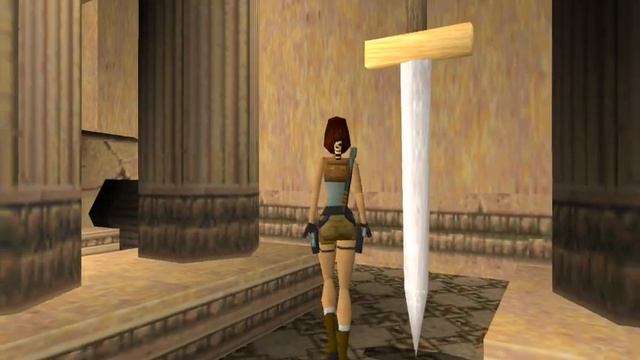 Tomb Raider (1996) Saturn Vs PlayStation – Падающие мечи