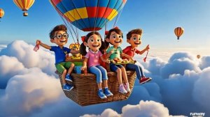 Для детей САМОЕ ВЫСОКОЕ путешествие на воздушном шаре в мире! мульти-клип