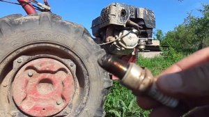 Мотоблок МтЗ как выглядит свеча после 600 литров топлив