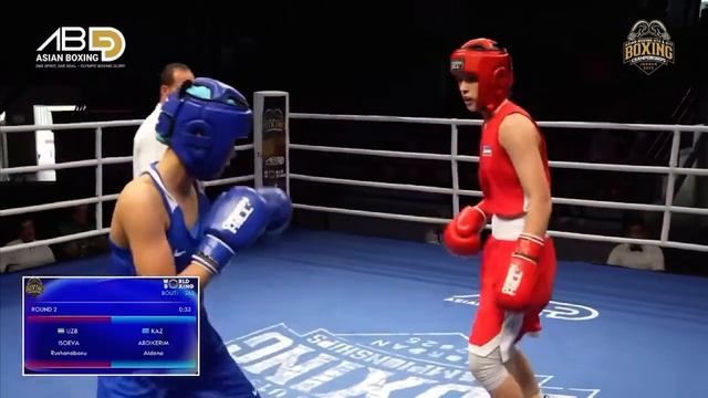 АЗИЯ. U17. Жартылай финал. 60 кг. Айдана Әбдікерім (KAZ) - Руш