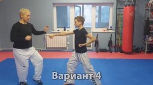 Тхэквондо ВТФ. Ханбон кёруги - поединок на 1 шаг.