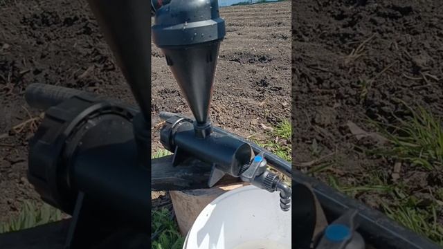 Установили гидроциклон в системе полива, тестируем смотреть онлайн