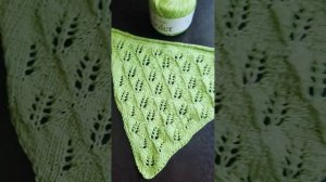 👒Детская косынка из хлопка спицами🌼🌼🌼