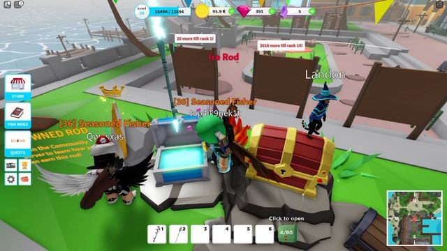 Открыл 34 сундука с удочками в fishing simulator(мне повезло!?) смотреть онлайн