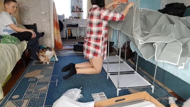 Собираем тканевый шкаф. смотреть онлайн