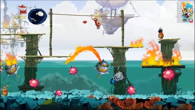 Rayman Origins Прохождение. Глава 4 Часть 1