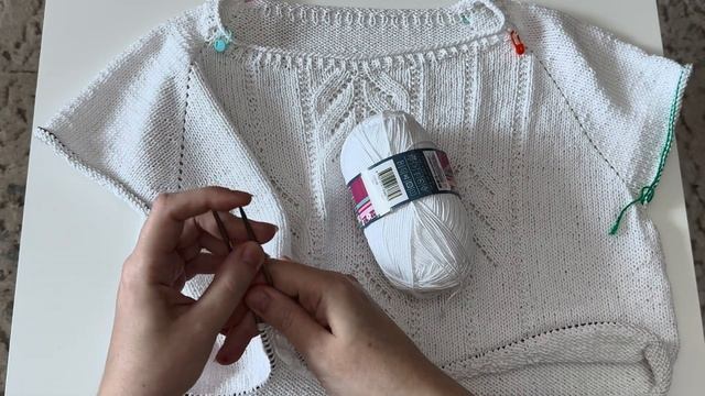 Летняя футболка из новой пряжи / NAKO Estiva Silky #вязовлог
