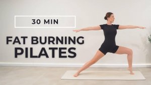 30-минутная домашняя жиросжигающая тренировка | Тренировка в стиле пилатес на все тело без повторов
