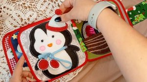 Зимняя Развивающая книга из фетра Новогодняя Фетрова?