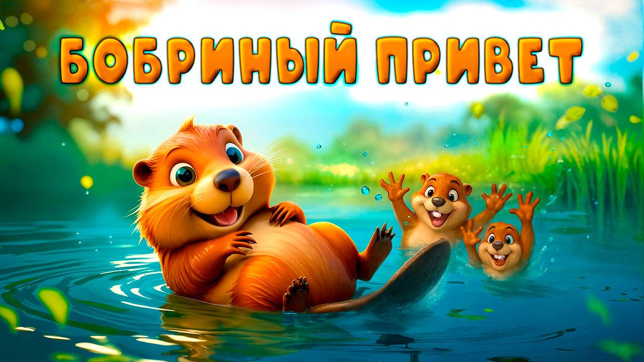 Бобриный привет | Весёлая песенка про бобров 🦫 | Наталия Лансере смотреть онлайн