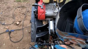 Модернизация мотокультиватора Крот, установка центро