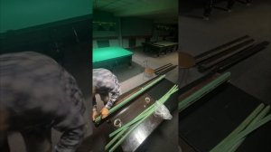 Замена полотна бильярдного стола#live