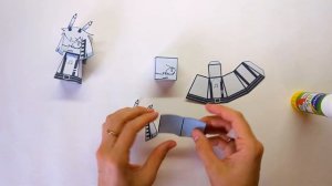 Мистер Деми фигурка из бумаги Бумажное образование Шк