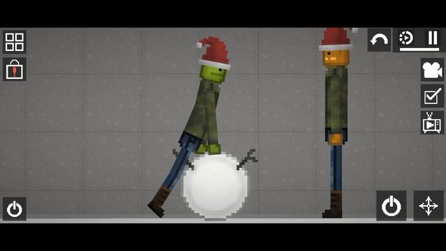 у друзей выпал снег в Melon PlayGround