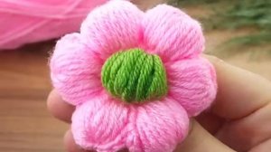 МК Объёмный цветок крючком