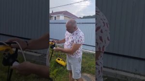 Обзор газонокосилки GE-1100 #обзор #funny #газонокосилка #да?