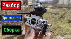 ЛОДОЧНЫЙ МОТОР Разборка промывка чистка   карбюратора