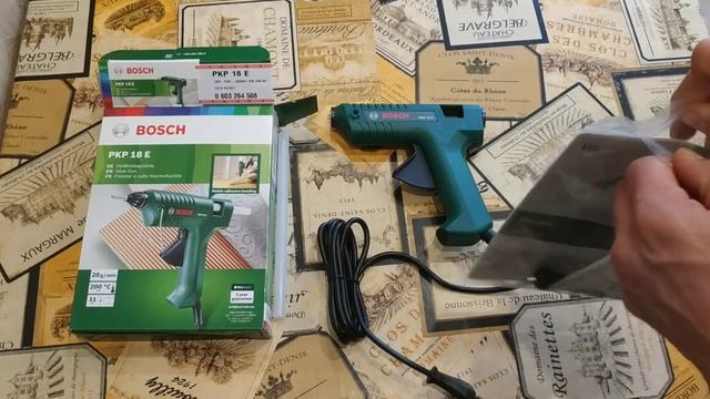 Распаковка  Клеевого пистолета Bosch PKP 18 E из Rozetka
