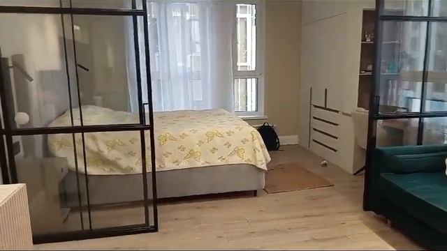 Перегородка в стиле лофт. Раздвижные двери с доводчик? смотреть онлайн