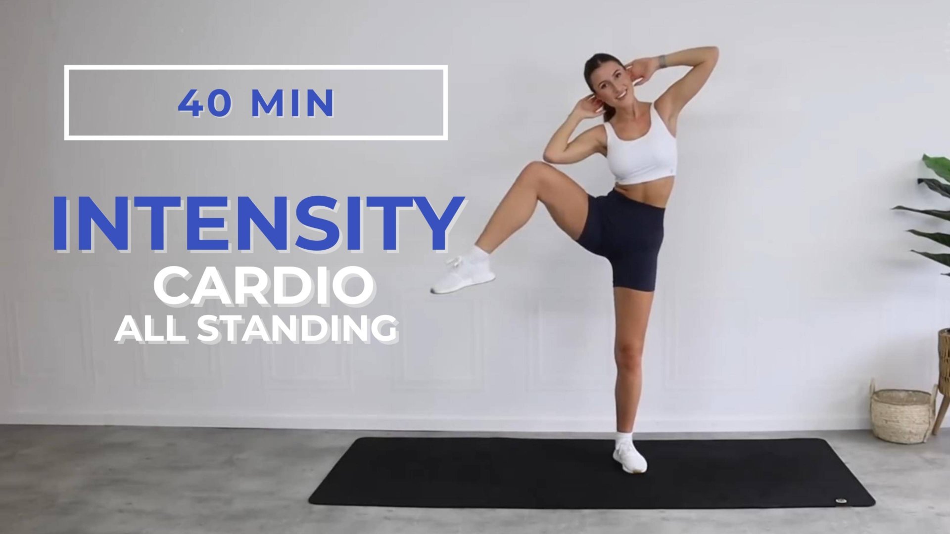 40-минутная кардио-тренировка | Жиросжигающая тренировка без оборудования | Домашняя тренировка смотреть онлайн