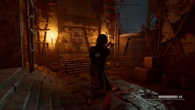 Shadow Of The Tomb Raider баг 3. Прицел наводится на Лару