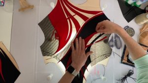 Аппликация на купальнике для синхронного плавания ⎜П