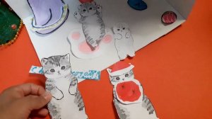 Бумажные Котики празднуют Новый год!☃️🎄❄