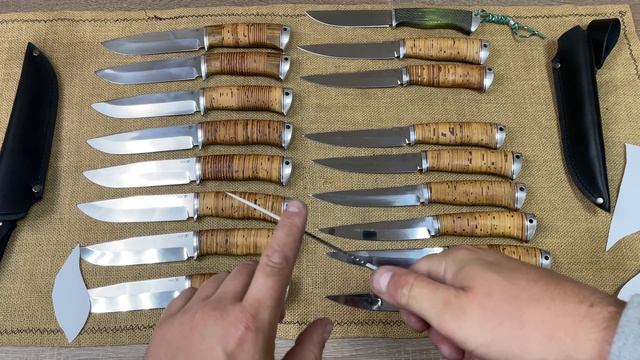 Выставка ножей,рукоятки из бересты !!! Ножи из стали vg10 смотреть онлайн