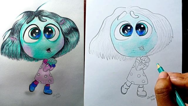 ЗАВИСТЬ из мультика Головоломка 2 нарисовать поэтапно