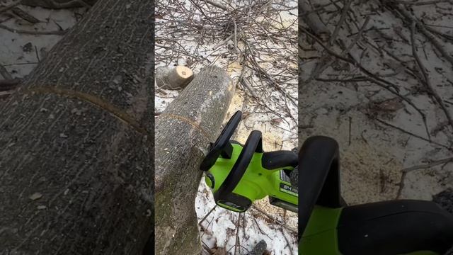 Пила аккумуляторная Greenworks gd24cs30 #аккумуляторнаяпила #? смотреть онлайн