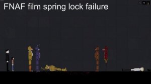 Работающий костюм Spring Bonnie FNAF film VS FNAF 3 в People Playground!