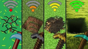 Физика с разным Wi-Fi в Minecraft