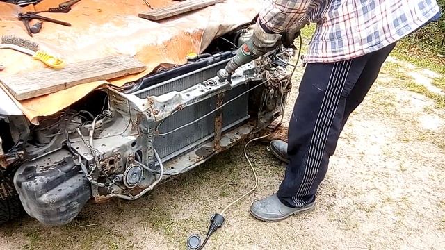 после снятия бампера как зачистить телевизор after removing the bumper how to clean the TV смотреть онлайн