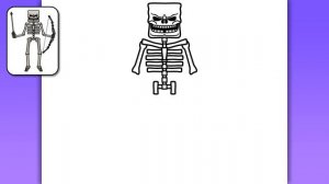 КАК НАРИСОВАТЬ СКЕЛЕТ из Фильм Майнкрафт (2025)