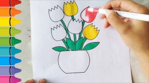 Как рисовать Тюльпаны?