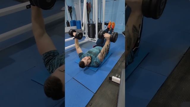 Жим гантелей лежа на полу попеременно смотреть онлайн