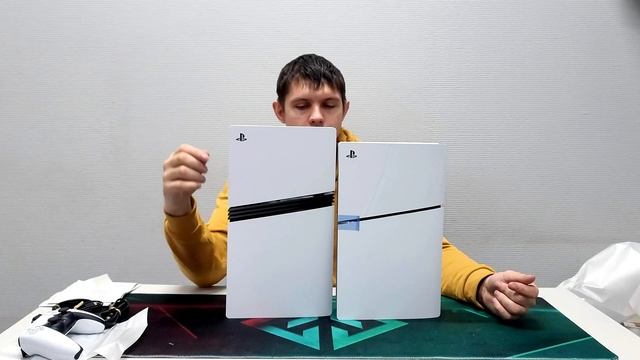 Распаковка PS5 Pro и сравнение с PS5 Slim. Первое включение и смотреть онлайн