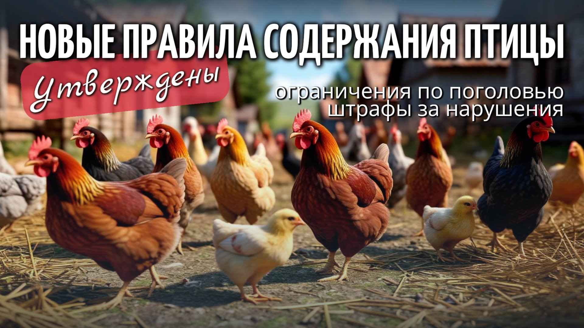 Утверждены новые правила содержания птицы: ограничения по поголовью и штрафы за нарушения смотреть онлайн
