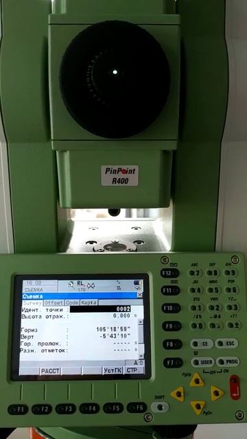 Тахеометр Leica TCR1205 plus R400 sn 638031 смотреть онлайн